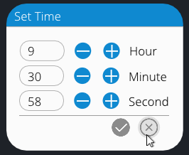 Set time pooup; WizzDev